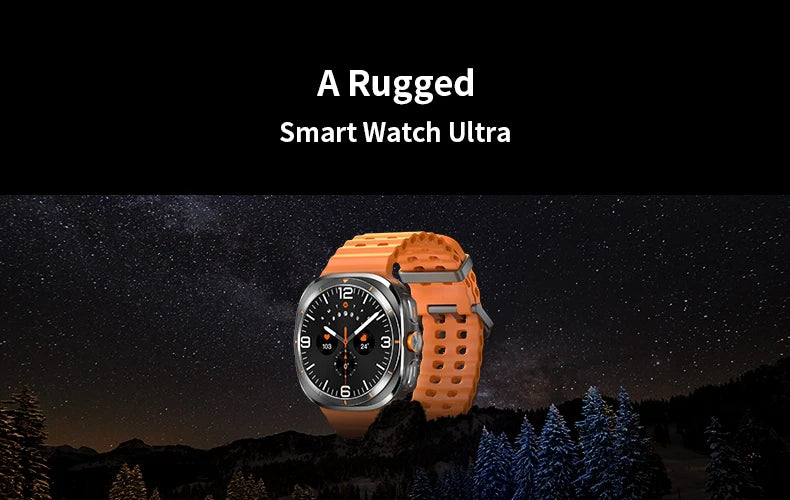 Galaxy Smart Watch 7 Ultra para Homens e Mulheres, Tela AMOLED, Multifunções, Rastreador de Fitness Esportivo, Saúde, Samsung, Novo, 2022