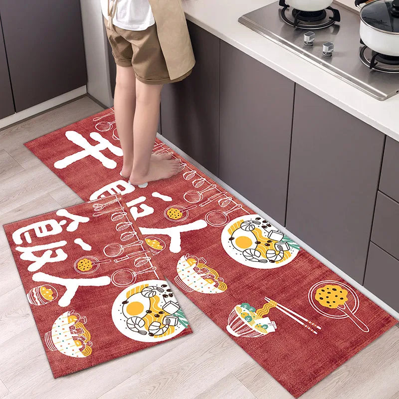 Kitchen Mat Floor Carpet Fashion Simple Nordic Style  House Hold Long Strip Door Modern Home Decor