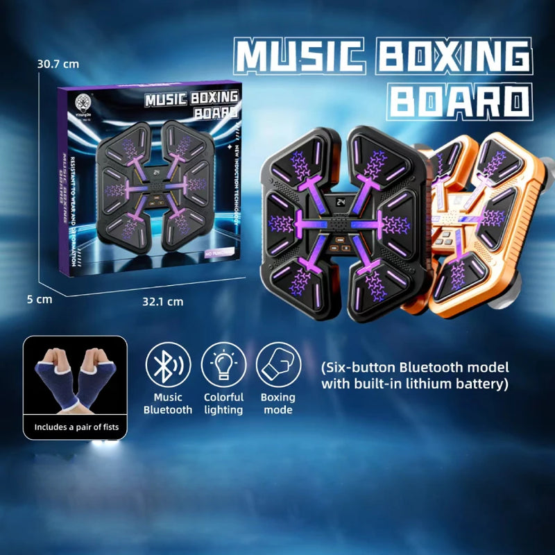 Nova máquina de boxe de música inteligente adulto/crianças esportes fitness boxe trainer exercício em casa treinamento resposta boxe alvo parede