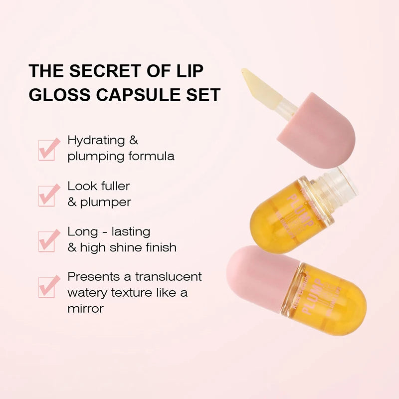 Long Lasting Lip Plumper Oil, Instant Volumising Enhancer, Lip Serum, Colágeno Lábios, Volume Lipgloss, Sexy Cosmetic, Volume Aumentos