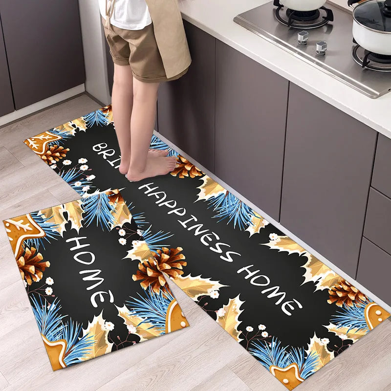 Kitchen Mat Floor Carpet Fashion Simple Nordic Style  House Hold Long Strip Door Modern Home Decor