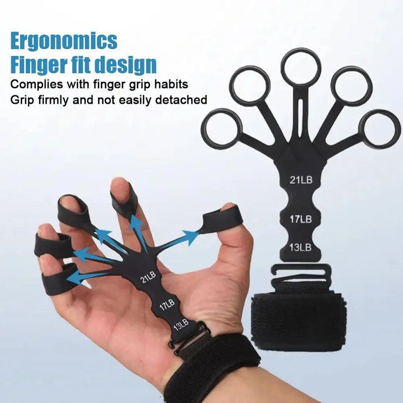 Silicone Finger Grip Exerciser, Finger Strengthener, Guitar Training, Gym Fitness Trainer, Equipamentos Esportivos, Acessórios