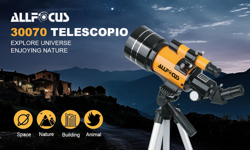 Telescópio Astronômico ALLFOCUS 150X