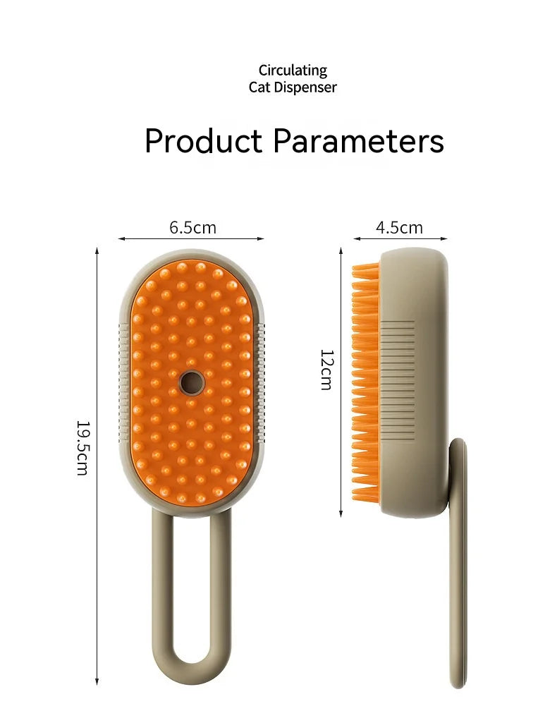 Pet Electric Spray Comb, Pente depilador, Escova de massagem anti-voo, Limpar, cães e gatos, uma chave, novo