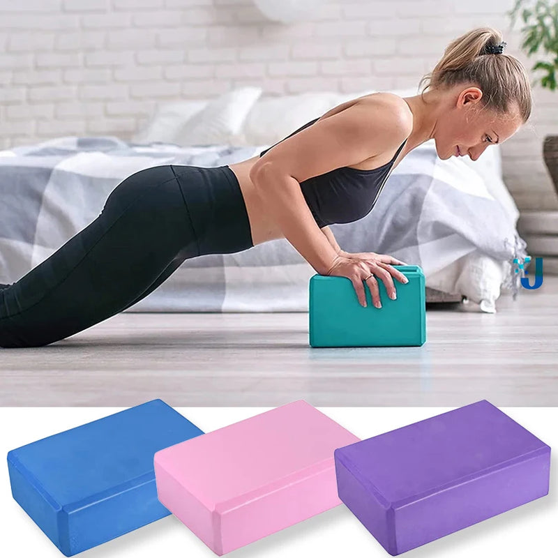 Cubos de yoga blocos de construção pilates tijolos esportes yoga suprimentos exercício fitness eva reforço esteiras equipamentos de exercício em casa