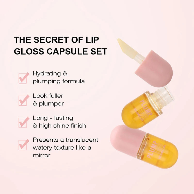 Long Lasting Lip Plumper Oil, Instant Volumising Enhancer, Lip Serum, Colágeno Lábios, Volume Lipgloss, Sexy Cosmetic, Volume Aumentos