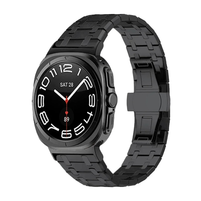 Pulseira de aço inoxidável para relógio Samsung Galaxy, Ultra Band, pulseira AI Smartwatch, pulseira sólida, 47mm