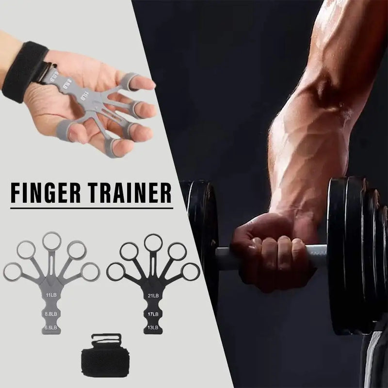 Silicone Finger Grip Exerciser, Finger Strengthener, Guitar Training, Gym Fitness Trainer, Equipamentos Esportivos, Acessórios