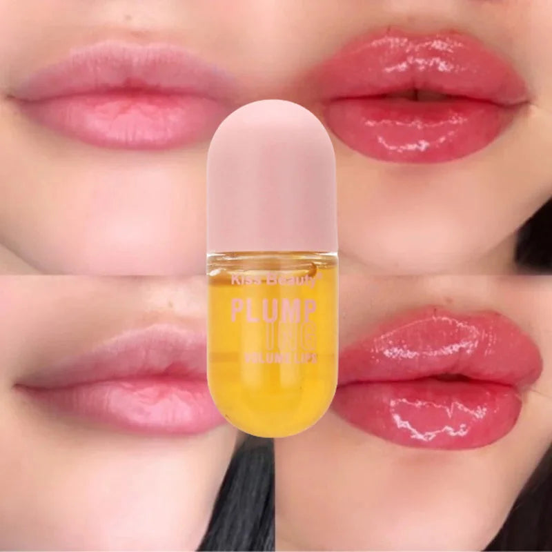 Long Lasting Lip Plumper Oil, Instant Volumising Enhancer, Lip Serum, Colágeno Lábios, Volume Lipgloss, Sexy Cosmetic, Volume Aumentos