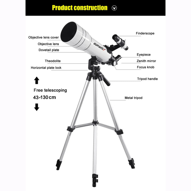 Telescópio Astronômico Profissional de Alta Definição